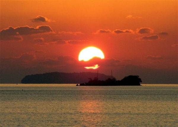 고창 구시포 해수욕장 일출