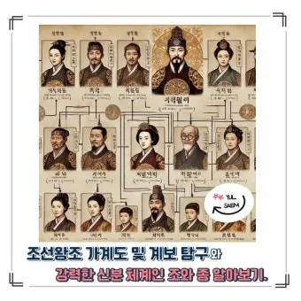 조선왕조 계보 가계도를 이거 보면 왕들 관계가 정리되는 내용_20