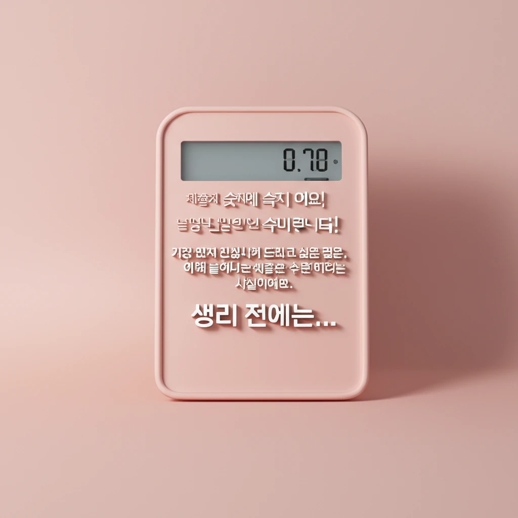 생리 중 붓기 빼는 법과 혈액순환 돕..