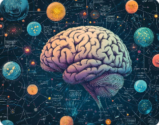 감정과 기억이 뇌에서 연결되는 과정을 설명하는 이미지