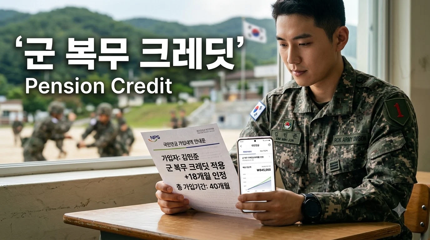 “군대 다녀오면 국민연금이 더 쌓인다?” 육·해·공군별 가산 혜택과 수령액 차이의 모든 것