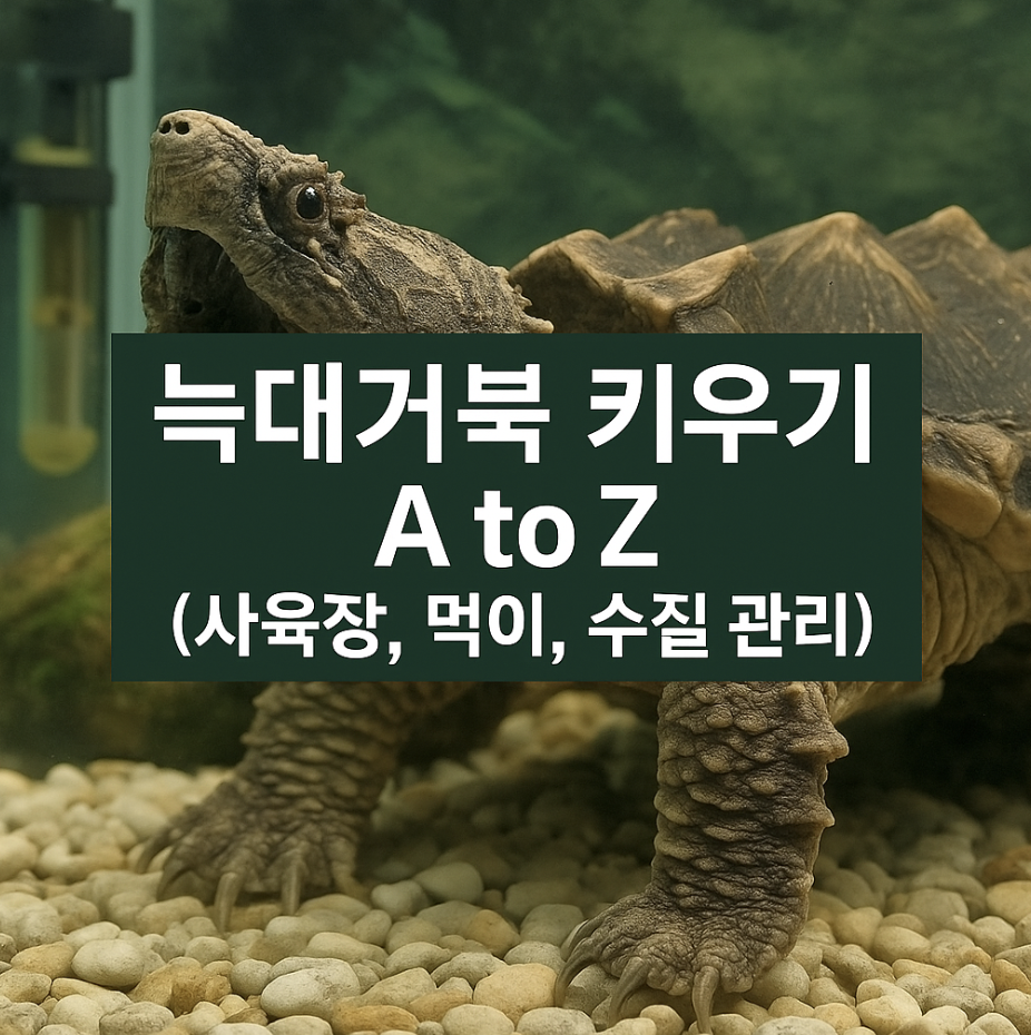 늑대거북 키우기 A to Z (사육장, 먹이, 수질 관리)