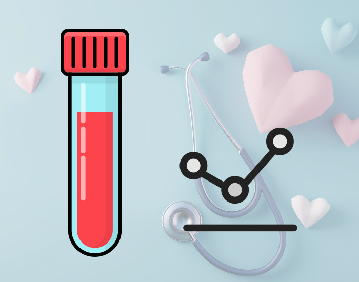 혈액이 담겨있는 샘플