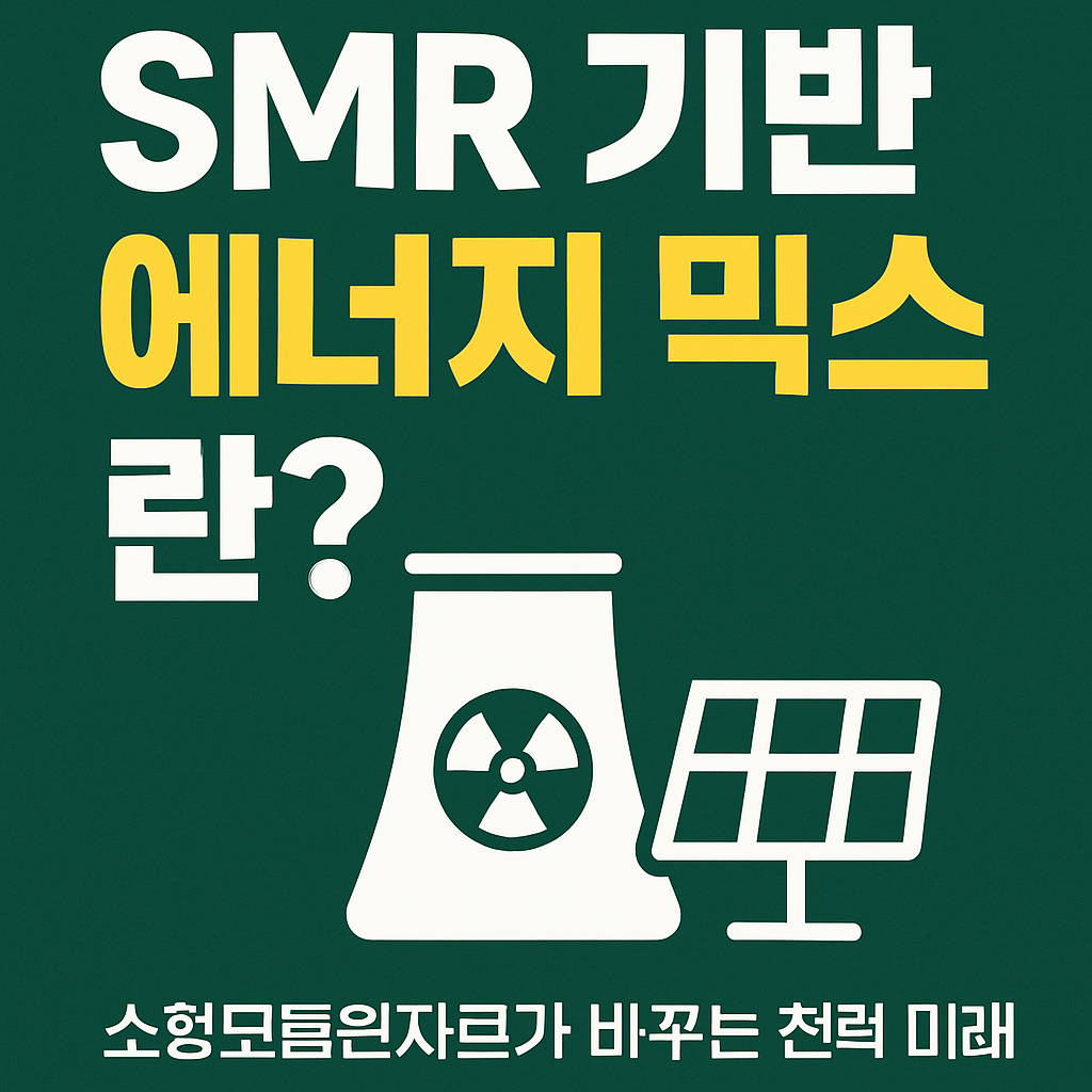 SMR 기반 에너지 믹스란?|소형모듈원자로가 바꾸는 전력 미래 (2025 이재명 정부 정책)