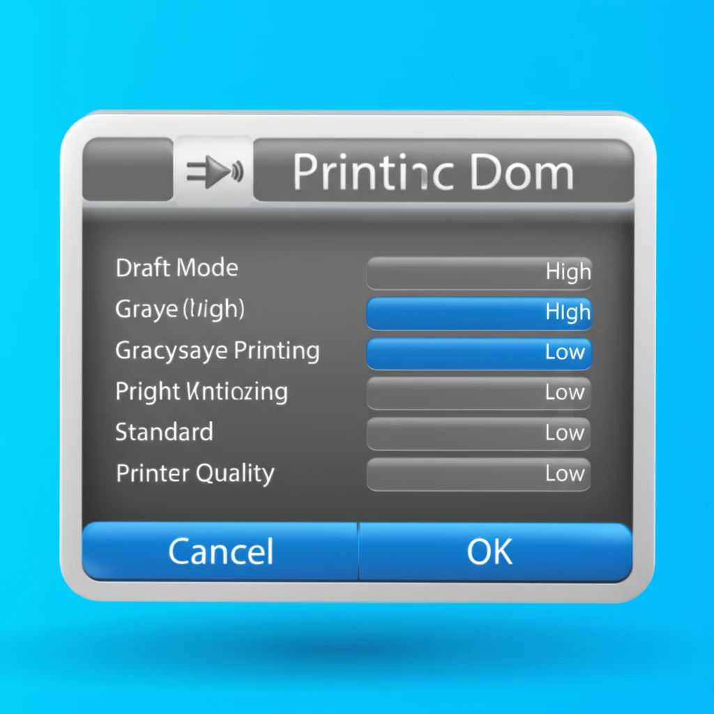 똑똑한 프린터 잉크 절약법: 설정 변..