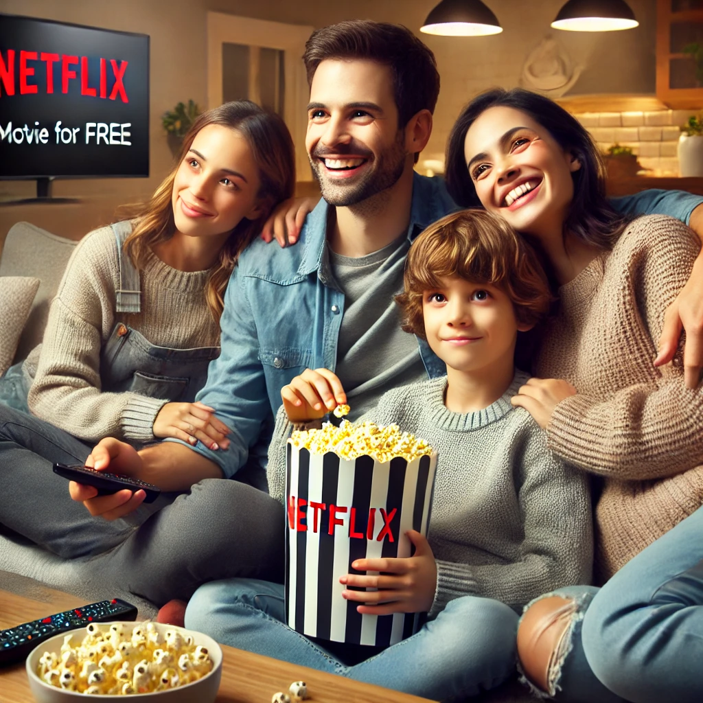 가족과 함께 넷플릭스를 보는 즐거운 시간