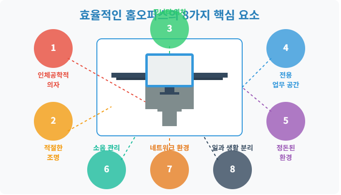 효율적인 홈오피스의 8가지 핵심 요소