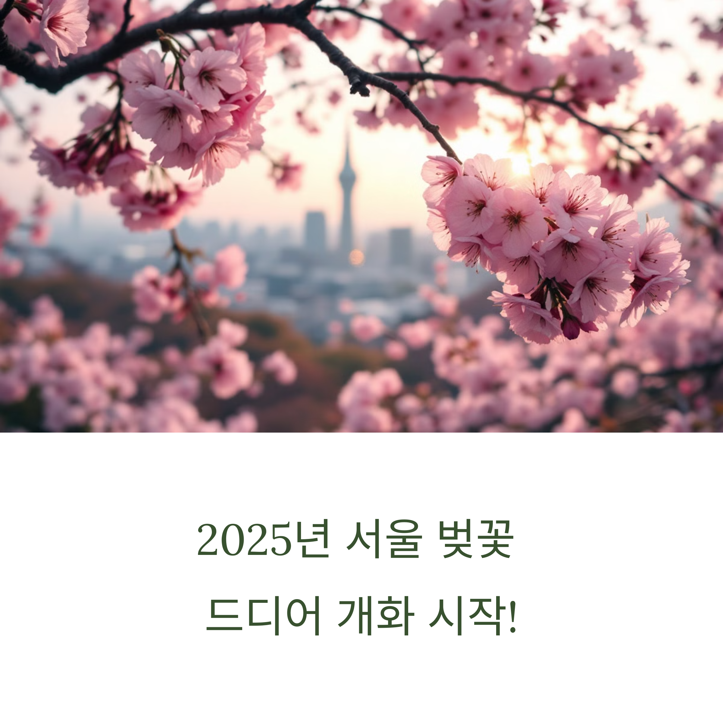 서울벚꽃개화