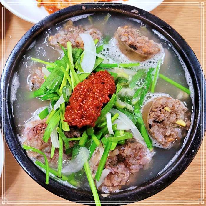 순천역 웃장 맛집 순대국밥, 막창순대국밥