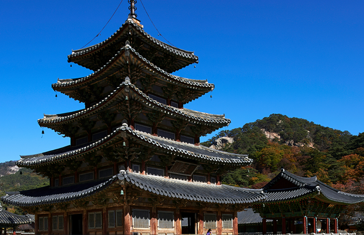 속리산 법주사 팔상전 사진