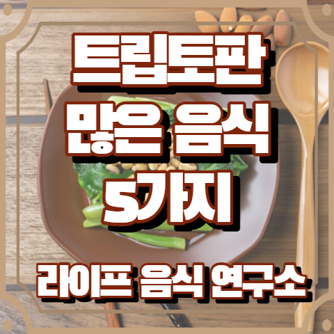 트립토판 많은 음식 5가지