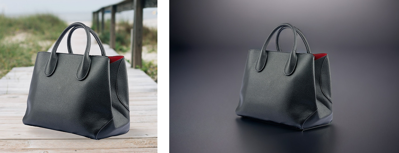 (左)原本写真(右)ドラップアートで生成した商品写真