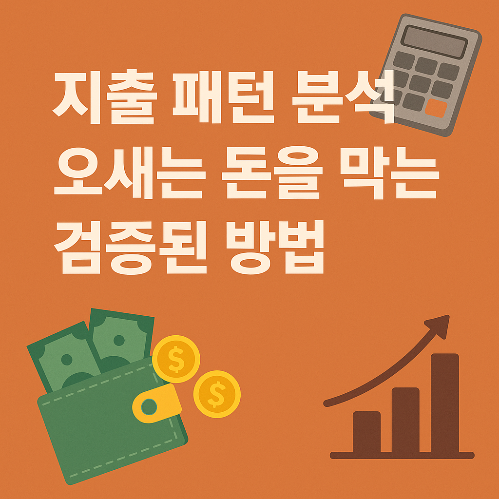 지출 패턴 분석으로 새는 돈을 막는 검증된 방법