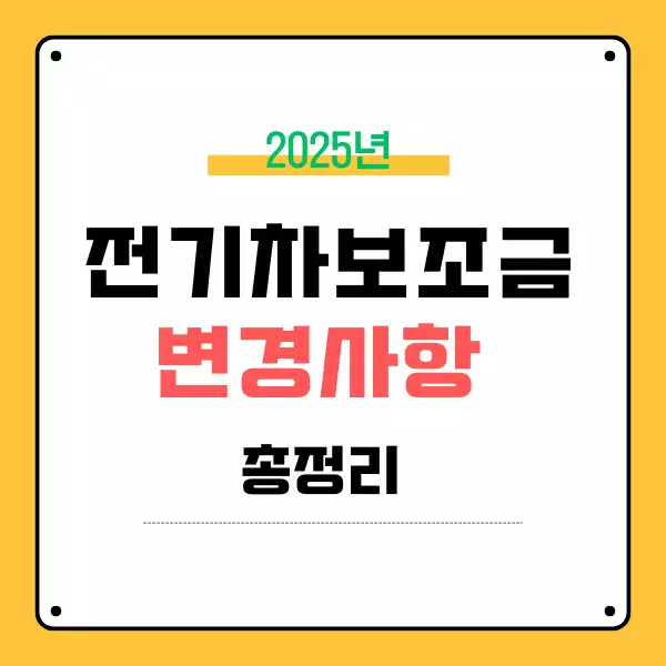 전기차 보조금