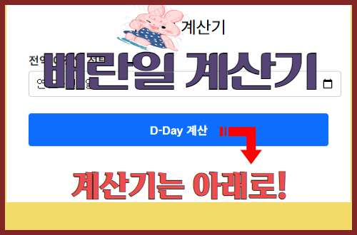 배란일 계산기