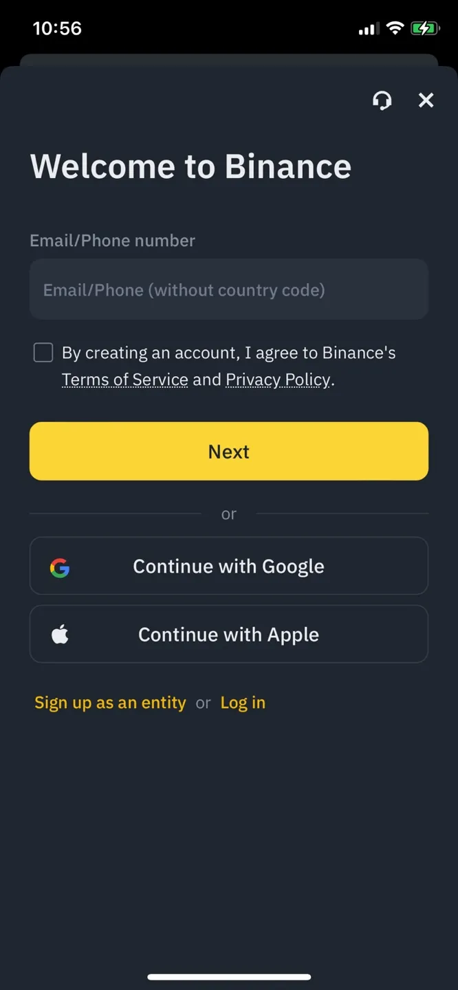 코인거래소-바이낸스-가입방법-이메일-선택
