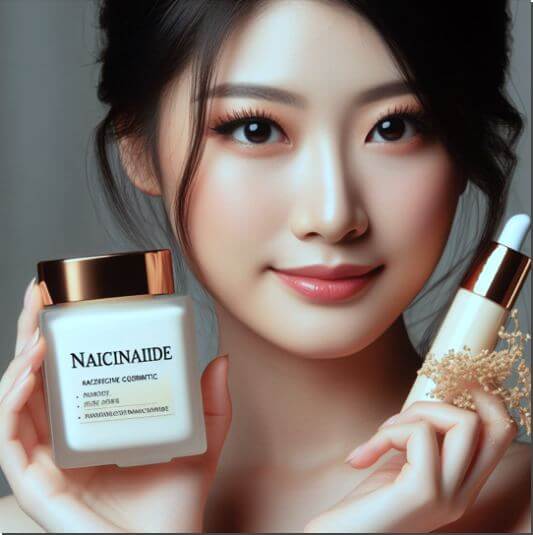 나이아신아마이드 화장품을 사용하는 피부 미인