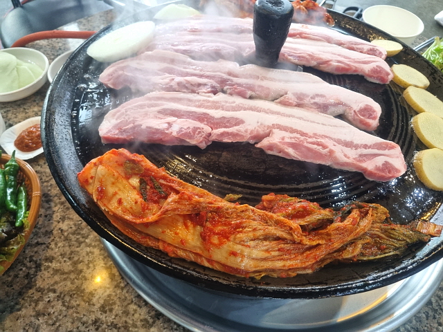 오겹살구이
