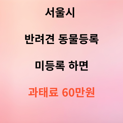 반려견 동물등록