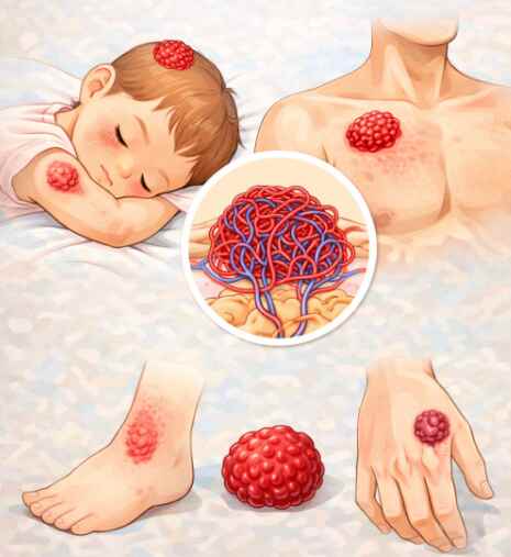 Hemangioma symptoms, causes, and treatments what to check when red skin changes are seen