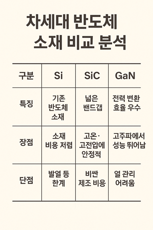 차세대 반도체 소재 비교 분석 관련 사진