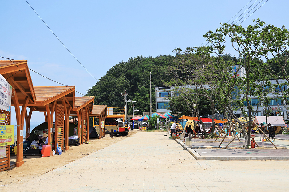 십리포해수욕장 야영장