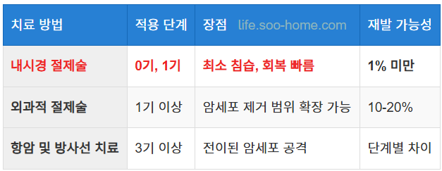 대장암 0기의 치료 방법과 예후