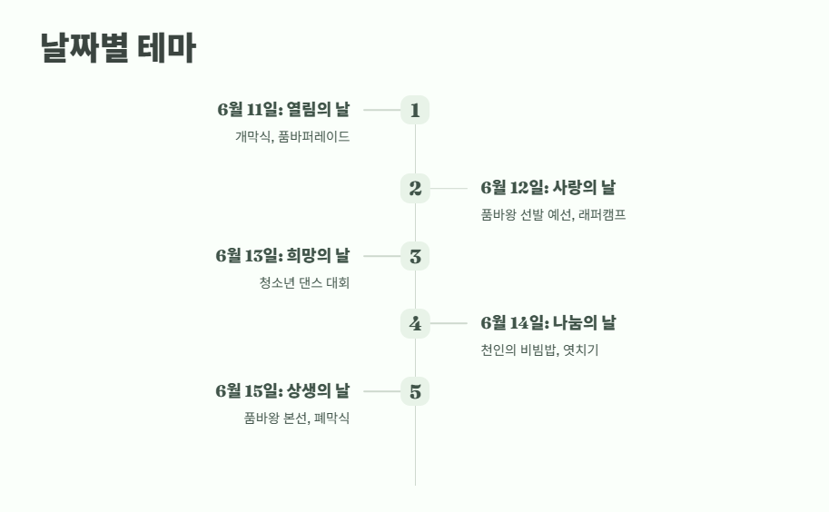 음성 품바축제 일정 2025년 3