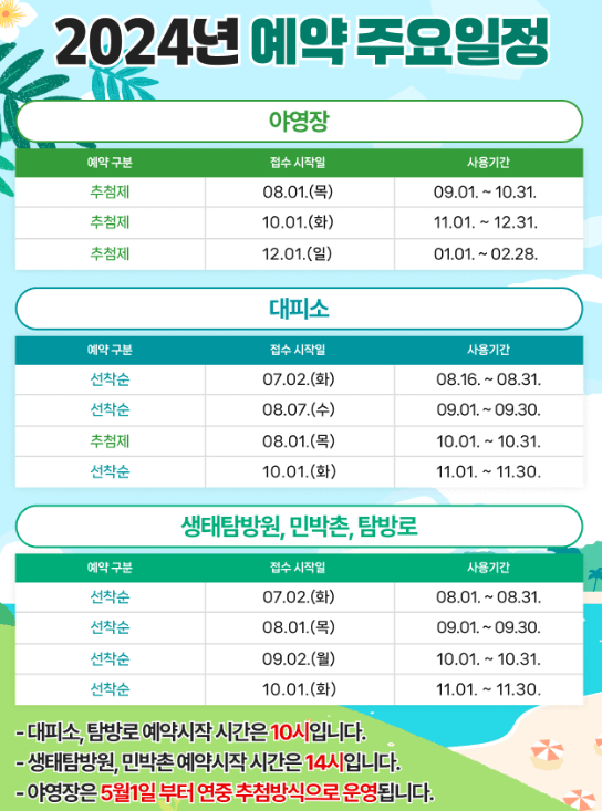 국립공원관리공단 예약통합시스템