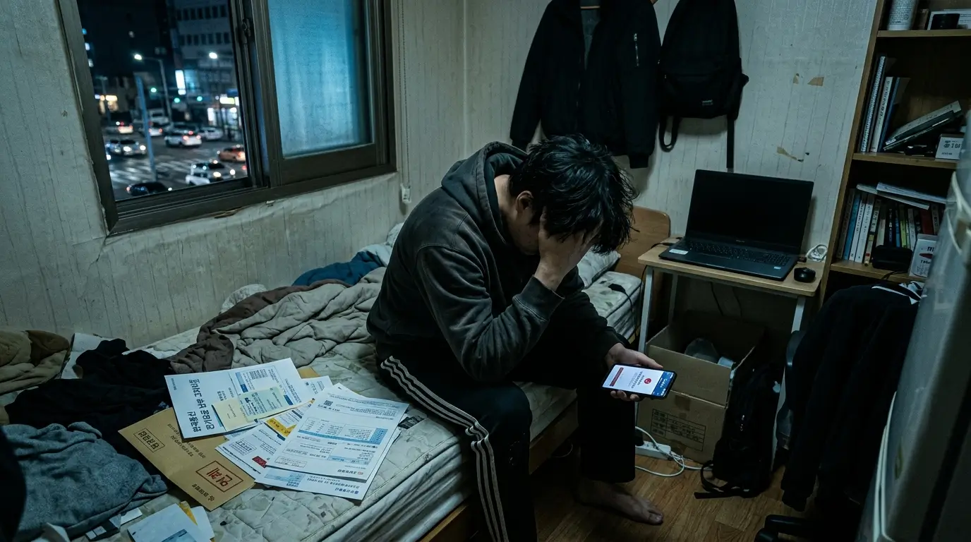 무직자 대출 거절 절망감 묘사 및 생존권 확보