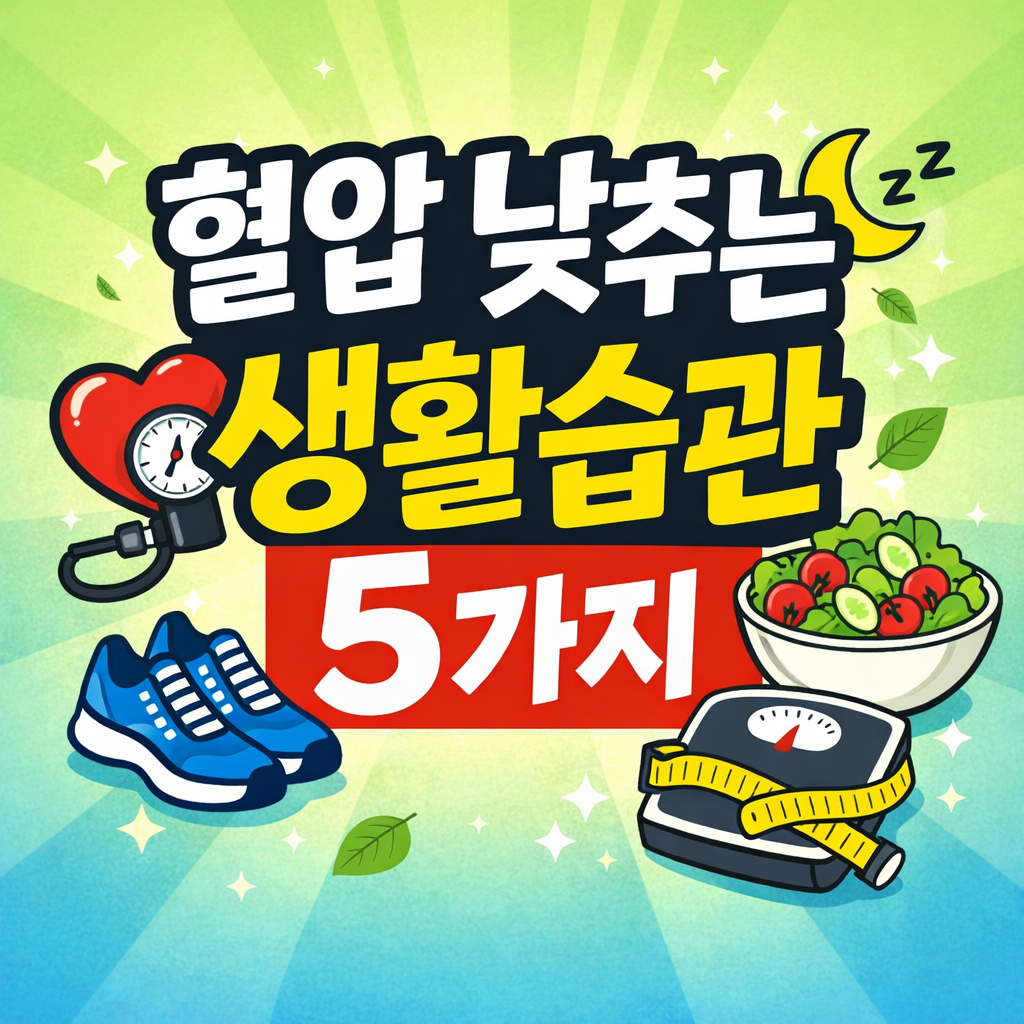 혈압 낮추는 생활습관, 식단보다 먼저 봐야 할 5가지 기준