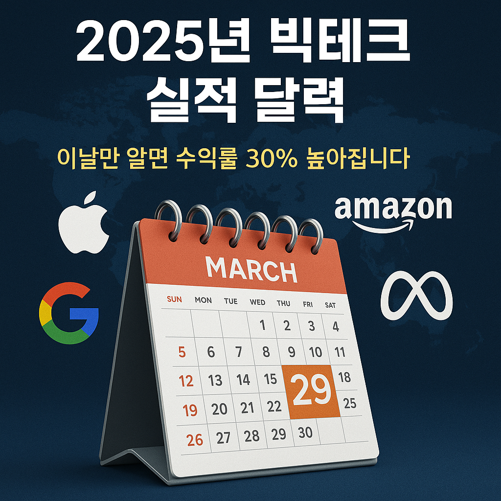 빅테크 실적 발표 관련 글을 위한 이미지