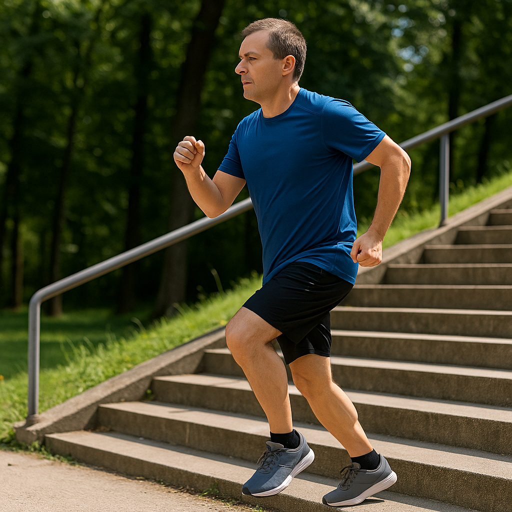 동네 계단 오르기 운동법