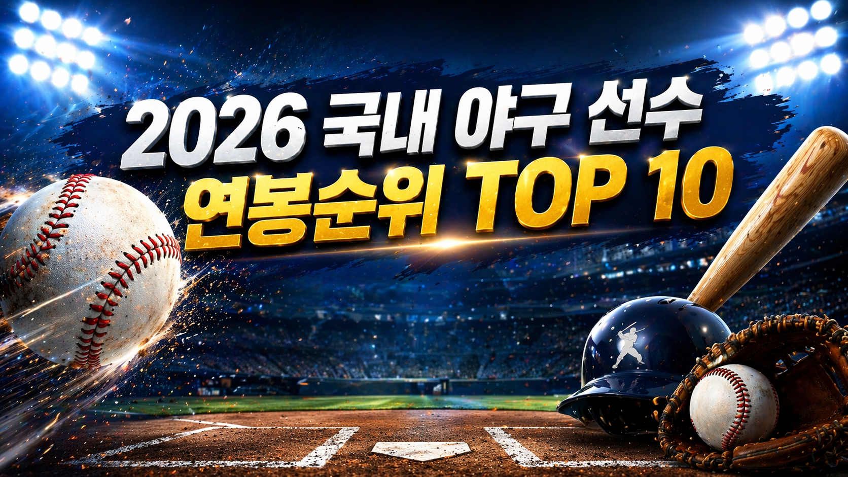 2026 국내 야구 선수 연봉순위 TOP 10 총정리|전체 1위 42억의 주인공은?