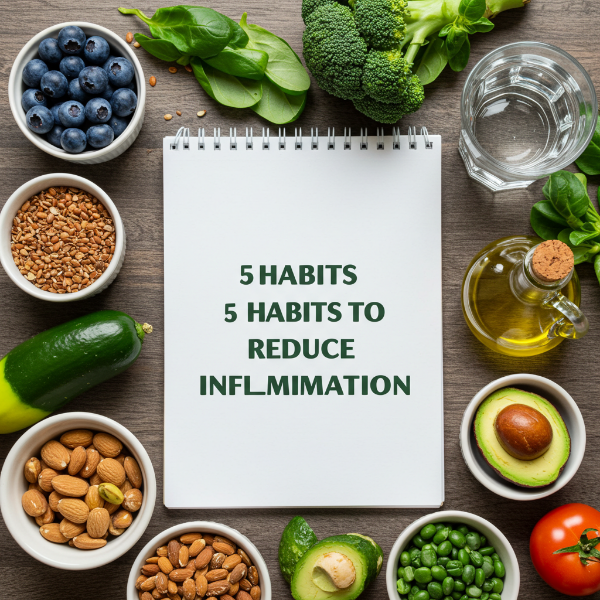 염증에 좋은 음식 재료들 이미지