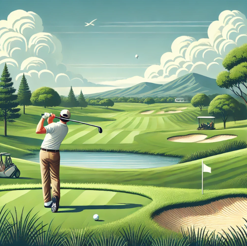 40대 이상 남성들의 인기 스포츠 관련 사진(골프)