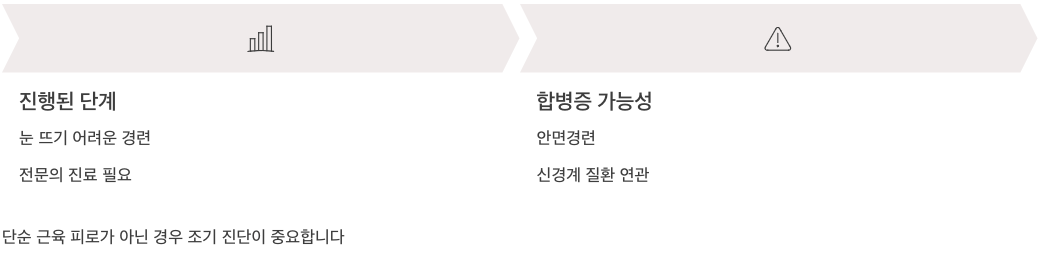 눈떨림 진행된 단계 합병증 가능성