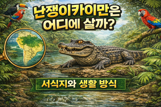 난쟁이카이만은 어디에 살까?