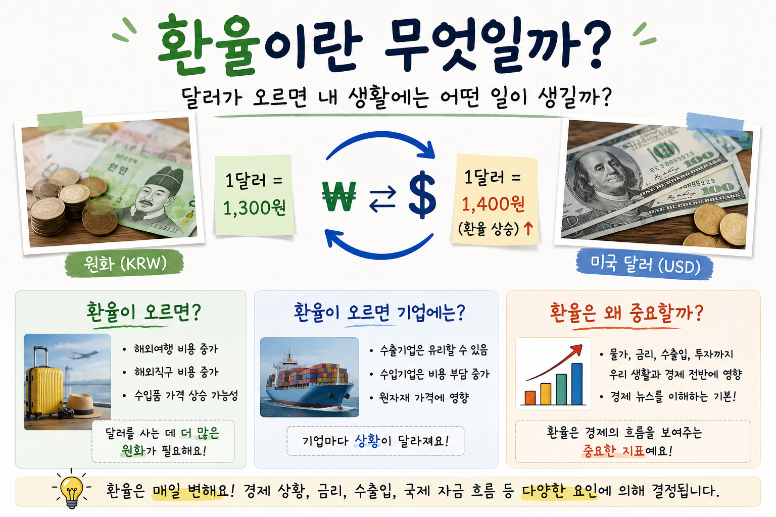 환율이란 무엇일까? 달러가 오르면 내 생활에는 어떤 일이 생길까?
