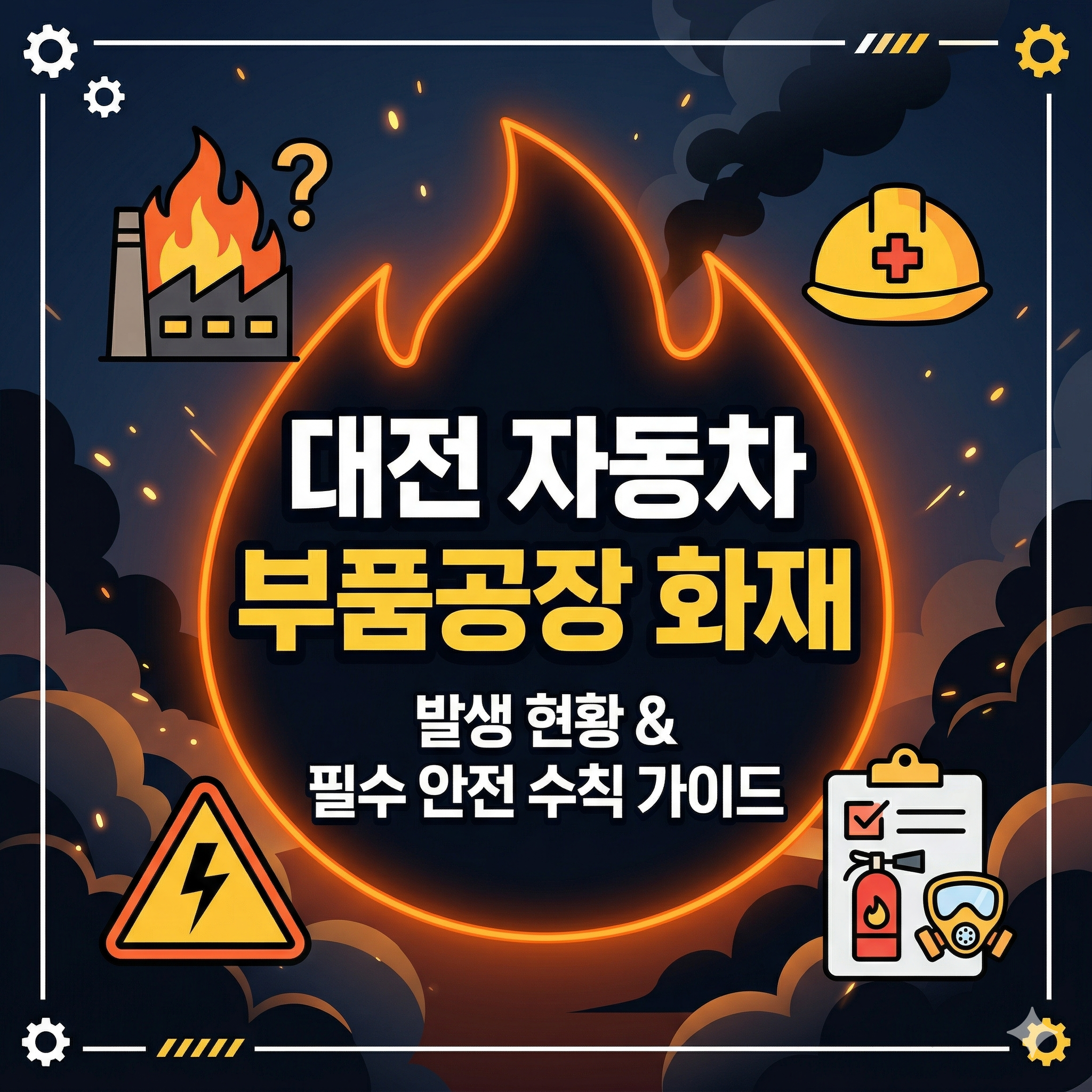 대전 자동차 부품공장 화재 발생 현황과 필수 안전 관리 수칙