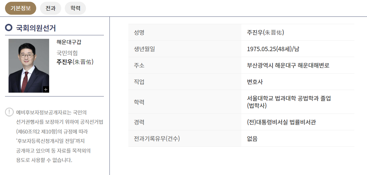 주진우 예비후보자