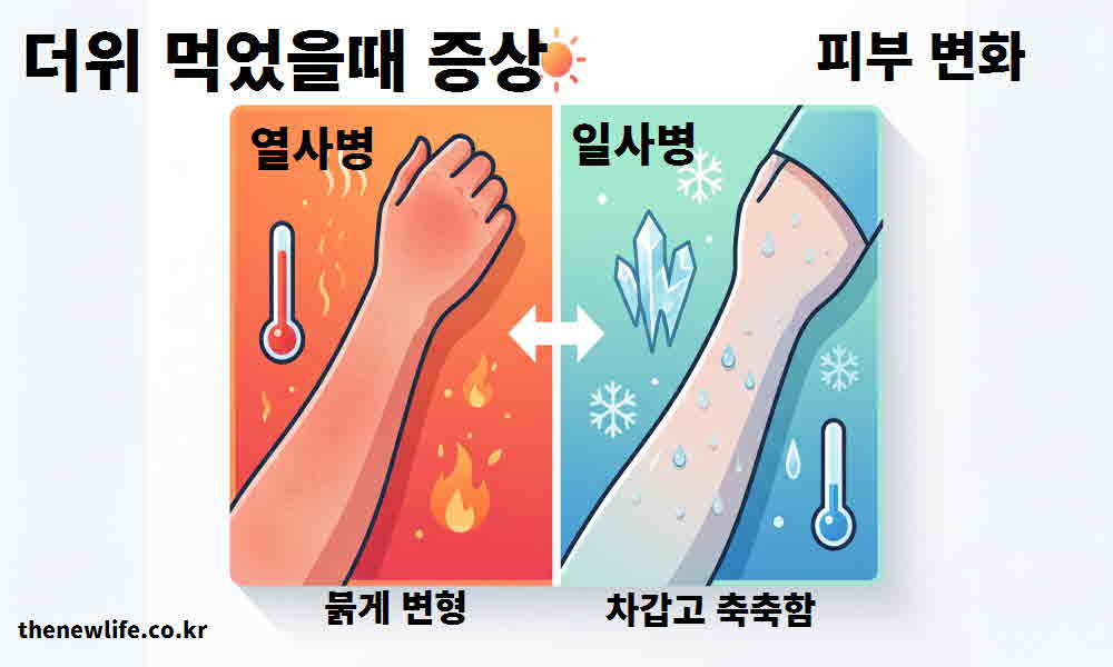 더위 먹었을때 증상 피부 변화