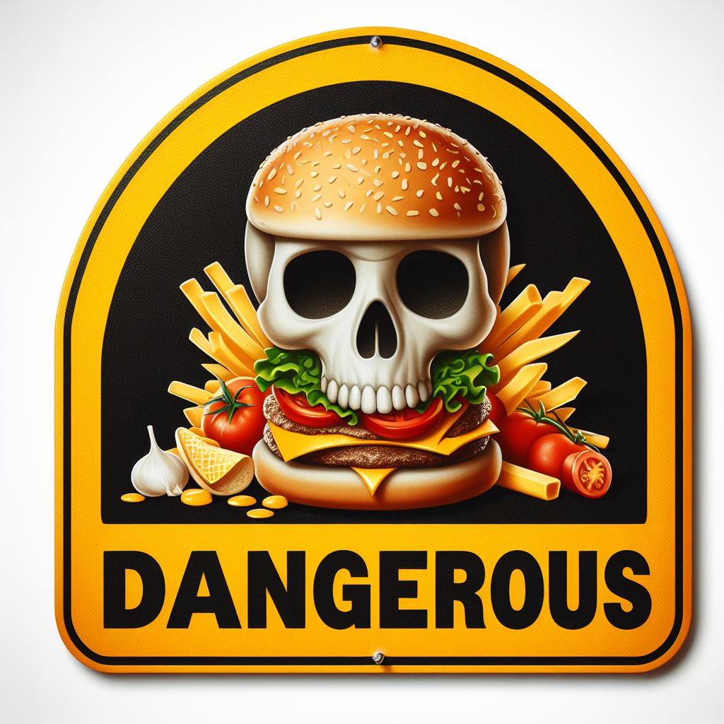 패스트푸드 위험성 로고