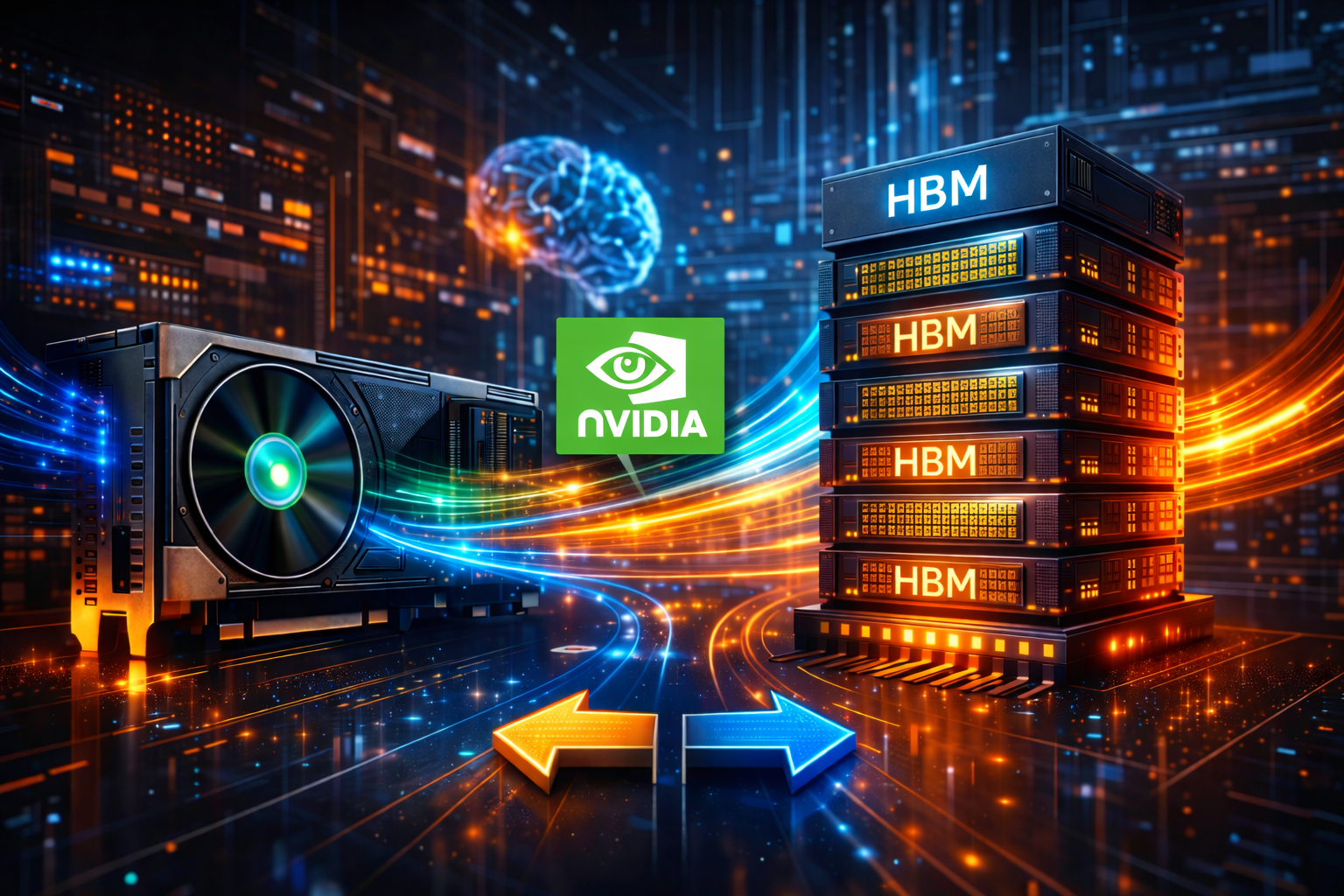 엔비디아 GPU와 HBM 선택 구조