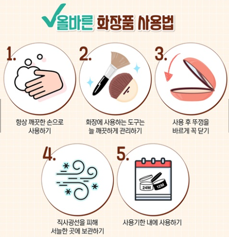 색조 화장품 사용법