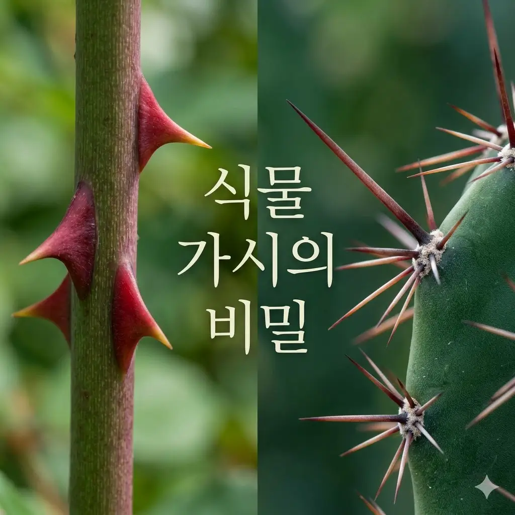 식물 가시는 어떤 종류로 나뉠까요