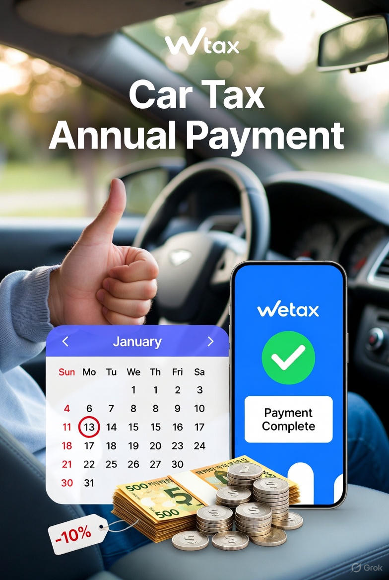 자동차세 연납 신청 방법 관련 사진