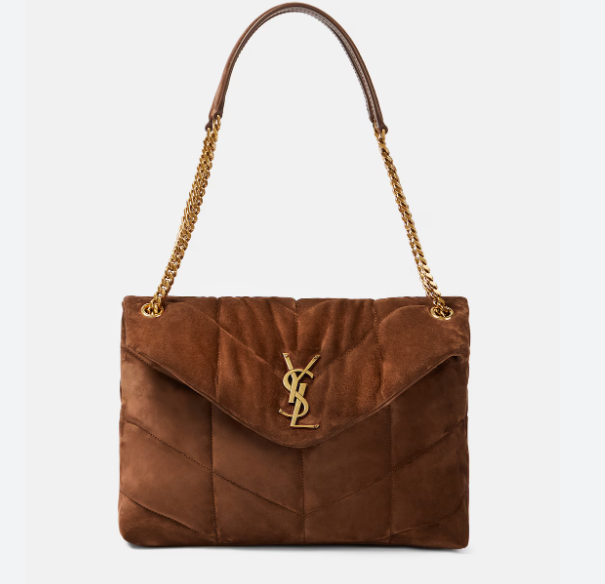 Saint Laurent (생로랑) Loulou Puffer Suede Bag