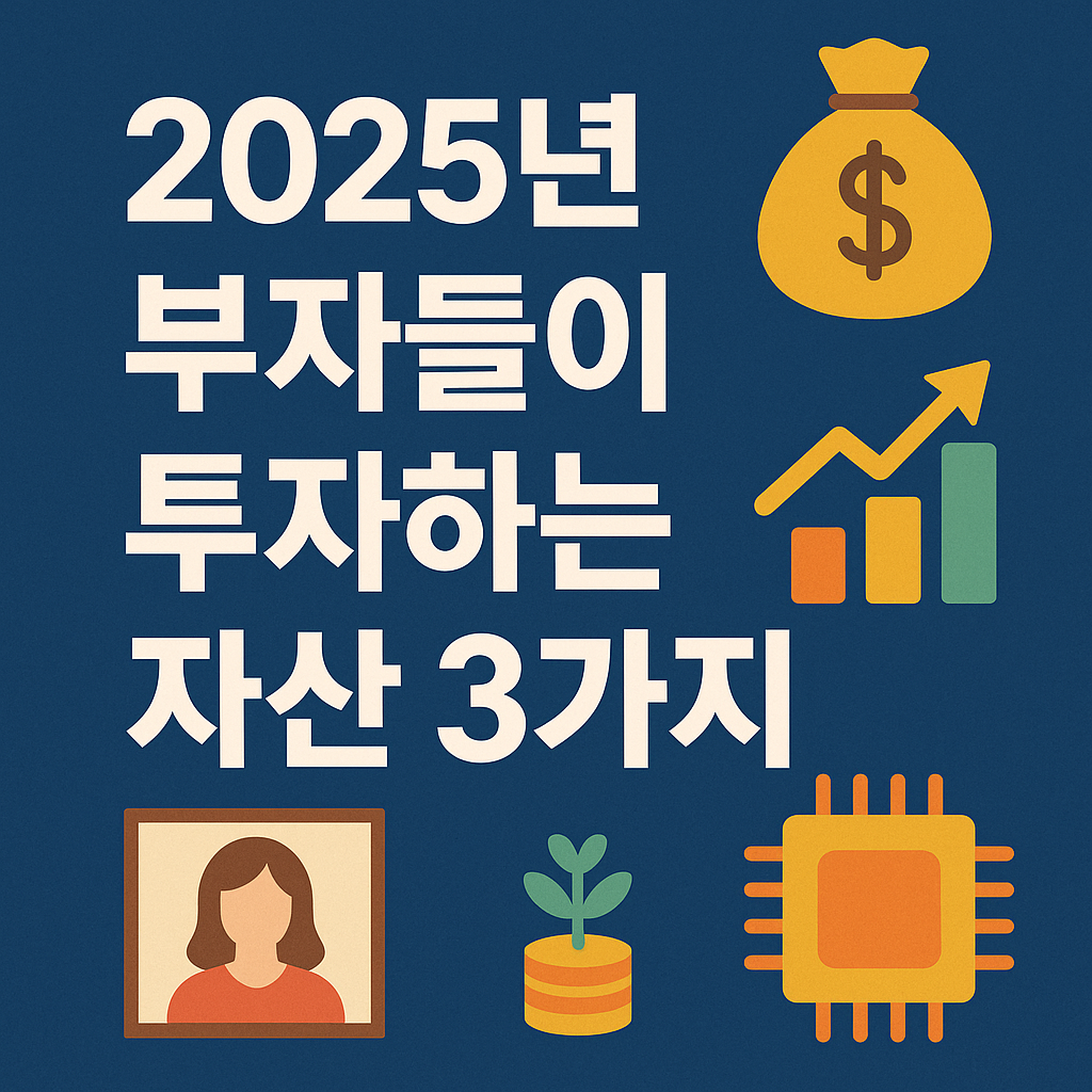 2025년 부자들이 투자하는 자산 3가지