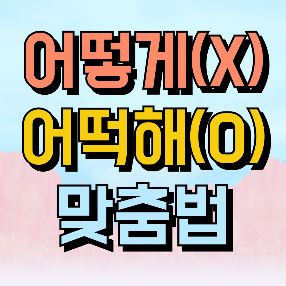 어떻해 어떡해